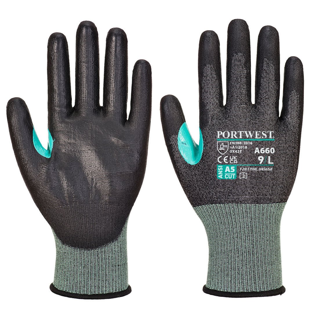A660 - CS Cut E18 PU Glove Black