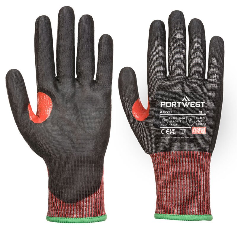 A670 - CS Cut F13 PU Glove Black