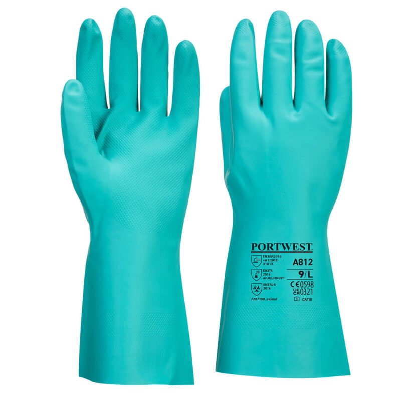 A812 - Nitrosafe Plus Chemical Gauntlet Green
