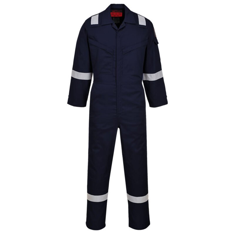 AF73 - Araflame Silver Coverall Navy