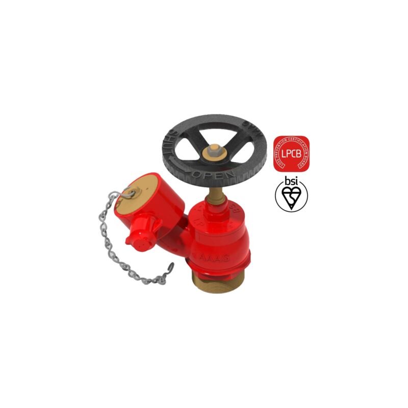 LPCB Kitemark Landing Valve G108-BS :- Landing Valve wet riser with Male inlet