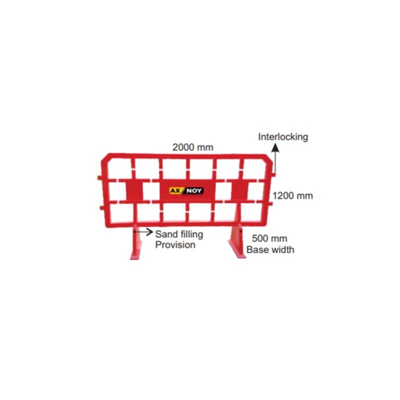 1 PC Fence Barrier : AXN-P1-FB-RED/YELLOW