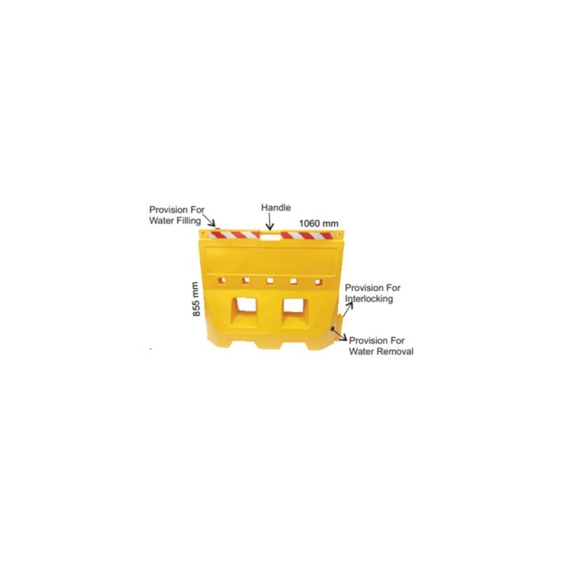 1 MTR Portable Barrier AXN-P1M-WFB-RED/YELLOW