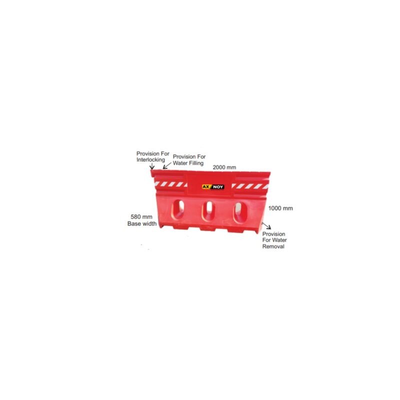 2 MTR Water Fillable Barrier AXN-P2M-WFB-RED/YELLOW