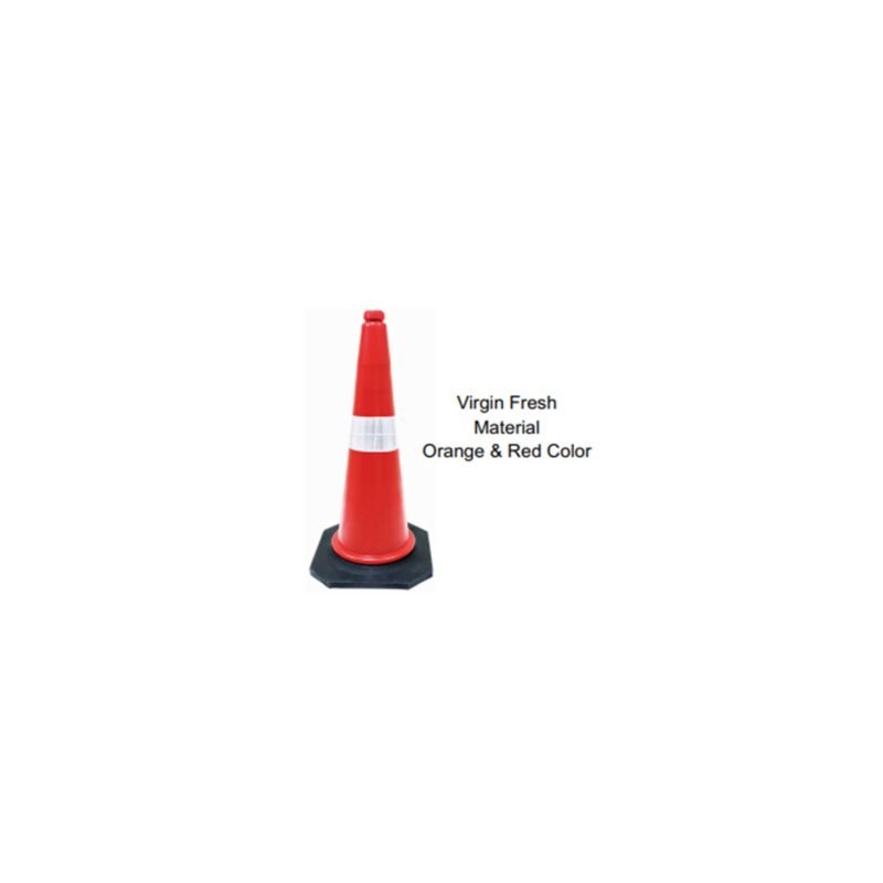 Rubber Base Traffic Cone - 750 MM : AXN-RBTC-750-ORG