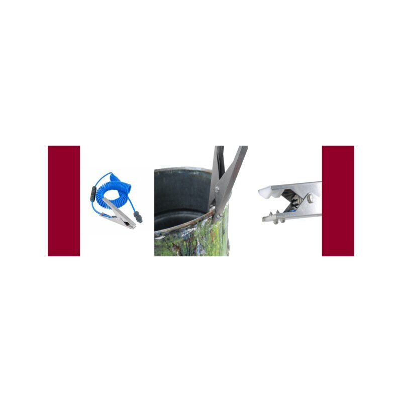 Heavy Duty Static Grounding Clamp Intrinsically safe dual core static grounding clamp