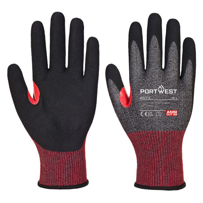 A673 - CS Cut F18 Nitrile Glove Black