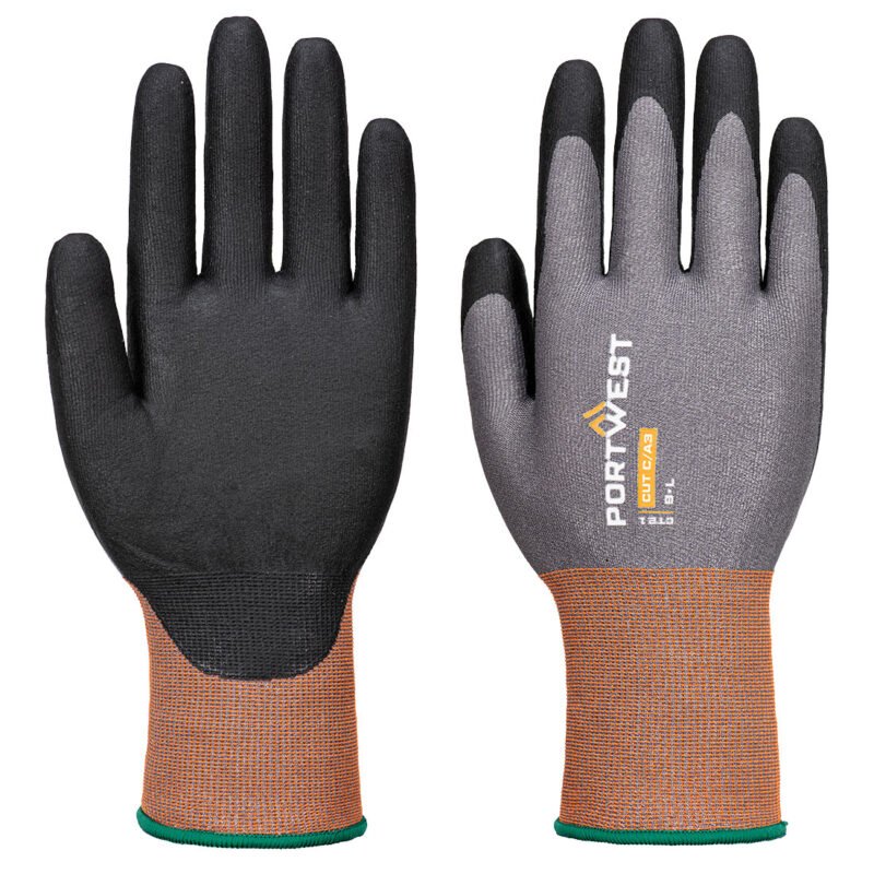 CT21 - CT Cut C21 Nitrile Glove Grey/Black