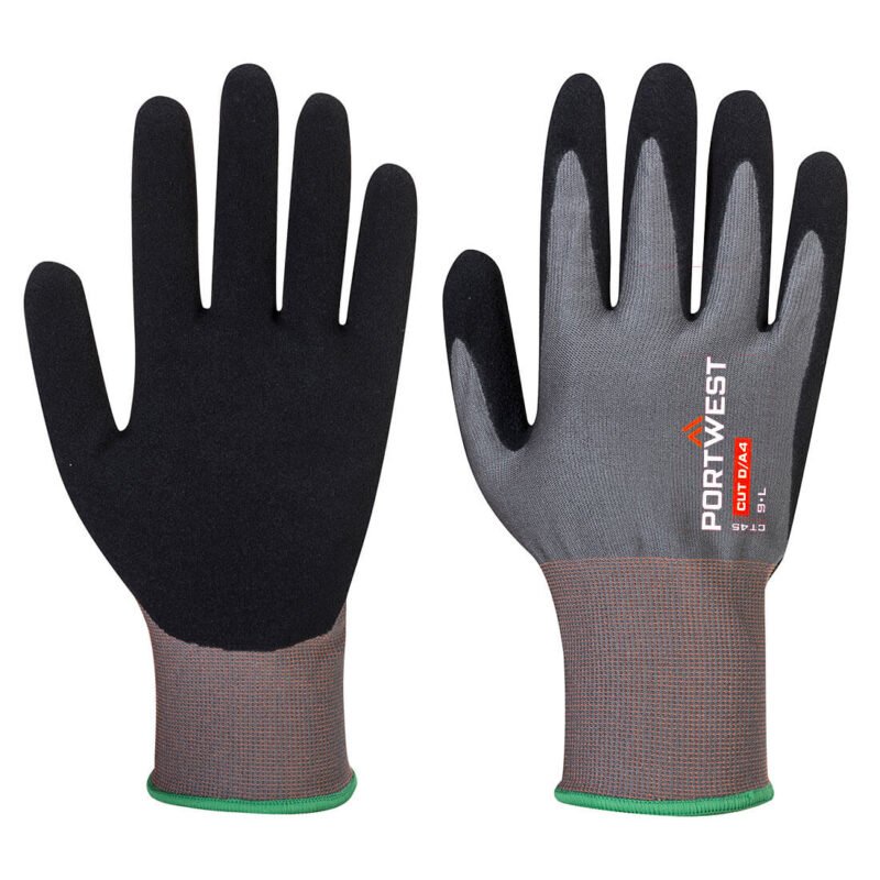 CT45 - CT Cut D18 Nitrile Glove Grey/Black